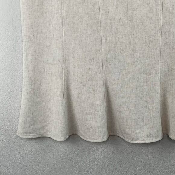 Courtenay Paneled Midi Skirt Heathered Cream NWT Plus Size 22W - Picture 6 of 14